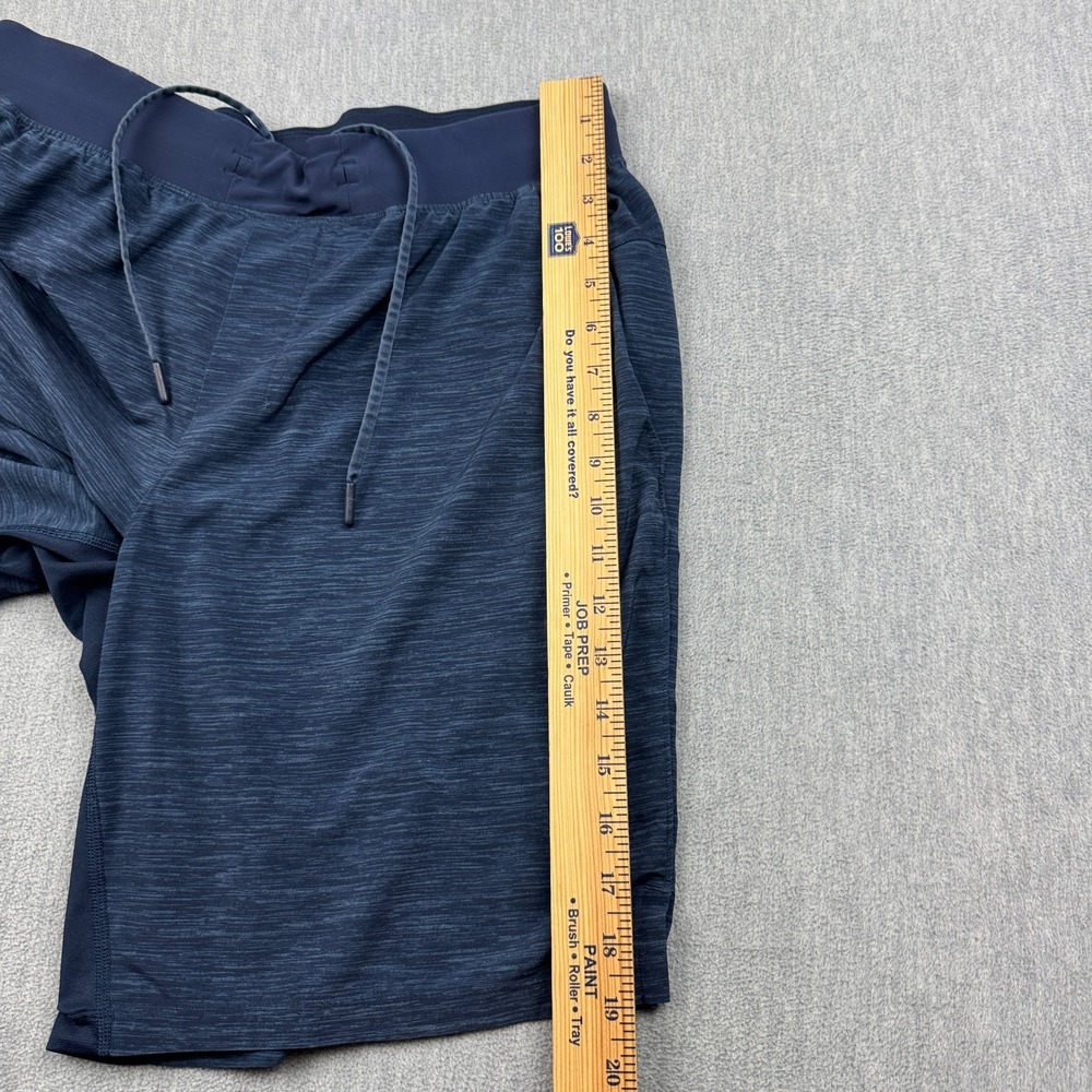 Lululemon Shorts Mens Large Blue T.H.E. Linerless Drawstring Training Running - Picture 11 of 16
